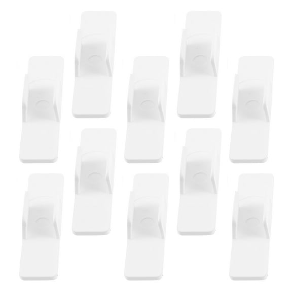 10 Pcs Pencil Holder for Desk Pen Holder Pen Clip Office 4.60X1.30X1.20CM White