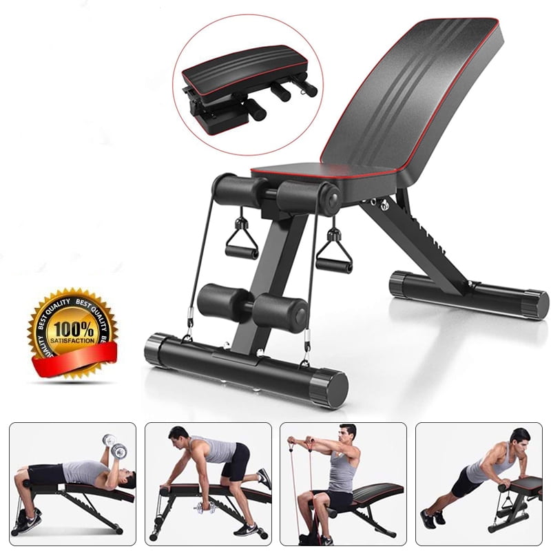 NEW FOLDING WEIGHT BENCH & DIP STATION LIFTING/CHEST PRESS SITUP HOME GYM