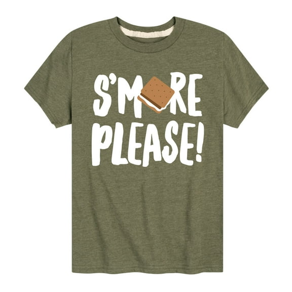 Instant Message - Camping - S'more Please! - Toddler & Youth Short Sleeve Graphic T-Shirt