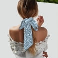 thumbnail image 5 of Wukai Winter Knit Hat and Socks Print Hair Scarf for Women Fashion Silky Satin Headscarf Wrap Breathable Lightweight Neck Scarves For Handbag Accessories, 5 of 6