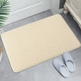 thumbnail image 5 of Bath Mat, Ultra Absorbent Quick Dry Bathroom Floor Mats-Non-Slip Thin Bathroom Rug Fit Under Door, Faux Suede Surface Shower Rug for Bathtub, Sink, Shower Room(16"x24"), 5 of 6