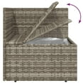 thumbnail image 5 of vidaXL Ensemble de Salon de Jardin 4 Pcs avec Coussins Gris Poly Rotin, 5 of 5