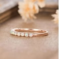 thumbnail image 2 of Natural Opal Eternity Ring Band Wedding Band Dainty Opal Ring 925 Sterling Silver Gemstone Jewelry For Women Gift, 2 of 5
