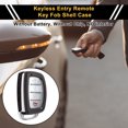 thumbnail image 2 of 4 Buttons Key fob Shell Case for Hyundai Elantra 2015-2021 Keyless Entry Remote Replacement Case Brown Silver Tone, 2 of 6