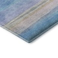 thumbnail image 3 of Addison Rugs Mayfield Premium Machine Washable Transitional Stripes Aqua Rectangle Rug, 3' X 5' Machine Washable Transitional Stripes Aqua Oversized Sherpa Throw Blanket, 3 of 6