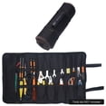 thumbnail image 1 of Amdohai Sac à Outils type Moulinet Sac Électrique Sac de Rangement Moulinet Multifonctionnel Épais Résistant à l'Usure Sac en Toile de Réparation d'Ordinateur Moulinet-Noir Bord Café (585x355x5mm), 1 of 8