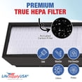 thumbnail image 7 of LifeSupplyUSA True HEPA Filter Replacement Compatible with GermGuardian FLT5000/FLT5111 AC5000 Series, Filter C Air Purifier (2-Pack), 7 of 7
