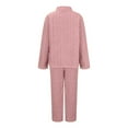 thumbnail image 6 of Womens Fuzzy Pajama Sets Warm Cozy Winter Sets Fleece Set Loose Comfy Ladies Plush Sleepwear, 6 of 6