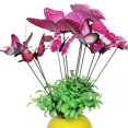 thumbnail image 2 of Plunger Simulation Butterfly Flower Pot Vase Gardening Bonsai Green Plant Decora, 2 of 3
