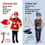 Born Toys Deluxe Dress Up Costume Set for Kids, 6-in-1 Pretend Play Clothes with 31 Pieces, Ages 3-7