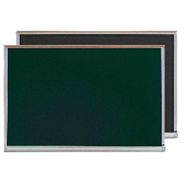 Red Oak Frame Blue Porcelain Chalkboard