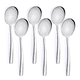 thumbnail image 1 of Juego de 6 Cucharas Grandes para Servir de Acero Inoxidable de 9,14 Pulgadas, Utensilios Grandes para Servir para Bufés, Fiestas, Catering, Aptos para Lavavajillas, 1 of 5