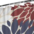 thumbnail image 3 of Red and Blue Pioneer Flower Pattern Shower Curtain 36"x72" ,Bathroom Decorative Shower Curtains Set with 12 Hooks,Modern Waterproof Washable Shower Curtain, 3 of 6