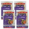 Flatout Flatbread, Light Original Wraps, Perfect for Use as Sandwich Bread, Pizza Crust, Tortillas, Wraps and More, 8 Fl | 4 Pack