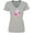 AC-Heather Grey, variant on Inktastic Cute Flamingo, Baby Flamingo, Pink Flamingo, Bird Women's V-Neck T-Shirt