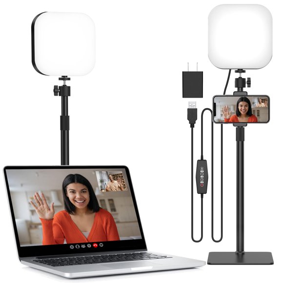 Lámpara de videoconferencia Mojimdo 180 LED con 3 colores y 5 niveles de brillo