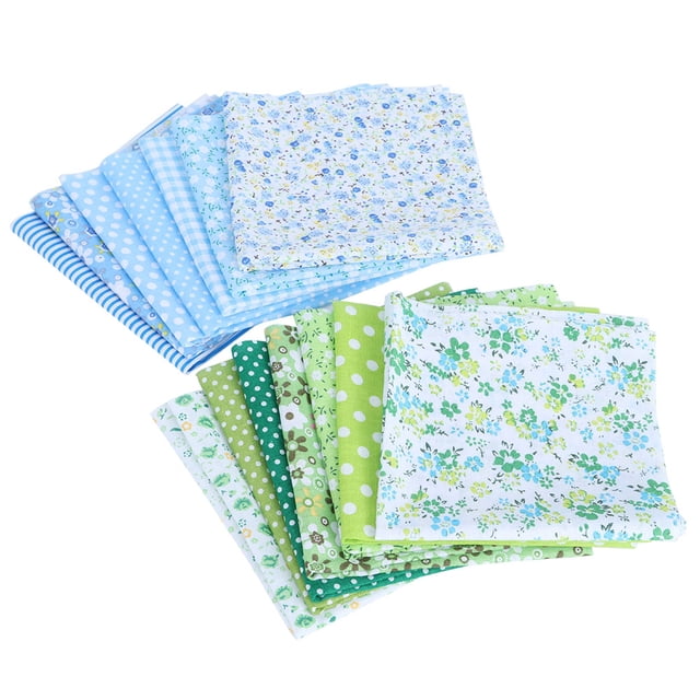 Surtido de telas de algodón NikouMX 25x25 cm 14 piezas de tela de algodón estampada