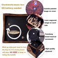 thumbnail image 4 of GHSDFBB Wind Up Music Box The Nightmare Before Christmas Painted Musical Box Clockwork Laser Engraved Wood Musical Gifts for Fans (Image1-Windup), 4 of 6