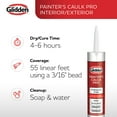 thumbnail image 6 of (6 pack) Glidden Painter's Caulk Pro 10.1 Fl. Oz. Multi-Purpose Acrylic Caulk, White, 6 of 9