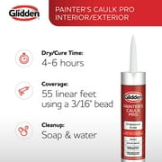 Glidden 10.1 fl oz Painters Multi-Purpose Interior/Exterior Caulk Pro, Clear