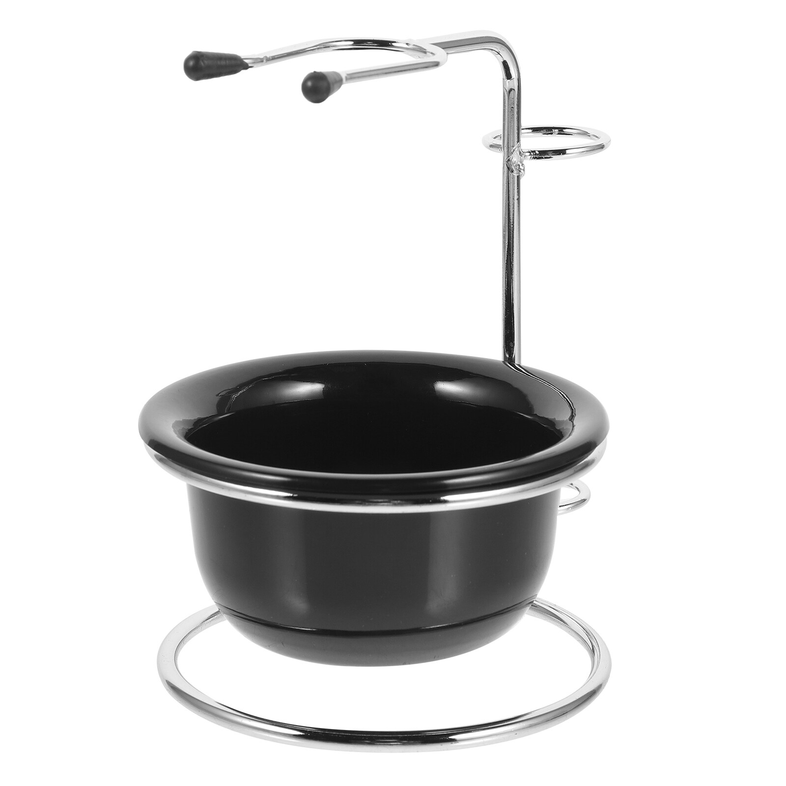 Shaving Razor Brush Stand and Sleek Soap Bowl Set for Manual Razor