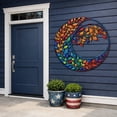thumbnail image 6 of Colorful Crescent Moon Metal Wall Art, Boho Nature Steel Wall Hanging Decor, 6 of 8