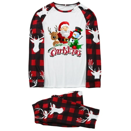 

ZKCCNUK Christmas Men Dad Printed Blouse Tops+Pants Family Matching Pajamas Set Christmas Pajamas for Family Fall Pajamas on Clearance