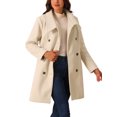 thumbnail image 4 of INSPIRE CHIC Women's Double Breasted Peacoat Fashion Winter Outwear Casual Collar Jackets with Pockets, 4 of 4