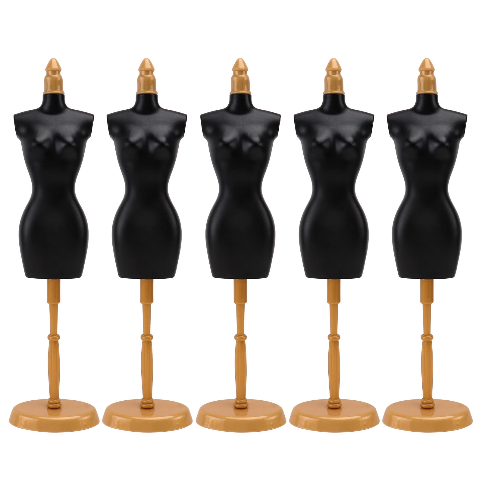 5 Pcs Doll Dress Form Doll Model Stands Clothing Mannequin Stand
