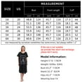 thumbnail image 4 of FEREMO Plus Size Nightgowns for Women V Neck Short Sleeve Nightshirts Sleepwear, 4 of 6