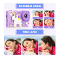 thumbnail image 3 of Cámara Digital Niños Hd Juguete Foto Video 32gb Doble Lente LAB.G  Rosa Chicle pony, 3 of 5