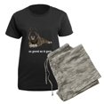 thumbnail image 5 of CafePress - Brindle Akita Photo Women's Dark Pajamas - Women's Short Sleeve Print T-Shirt and Pants Dark Cotton Pajama Set, 5 of 7
