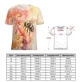 thumbnail image 2 of Bee And Flowers T-Shirts Casual T-Shirt Short Sleeve Women Trendy Tshirt Beach Custom Tops, 2 of 5