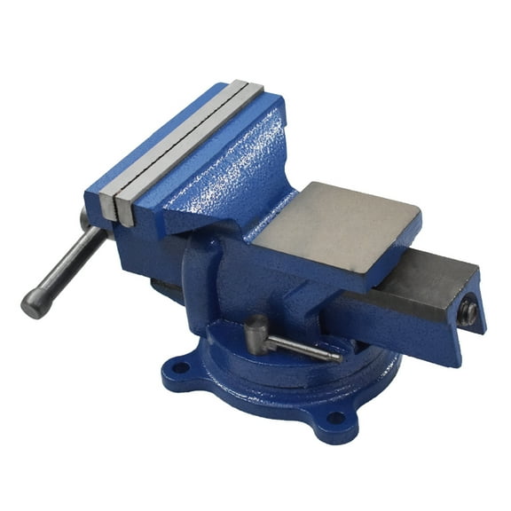 munirater 4" Bench Vise Table Top Clamp Press Locking Swivel Base Heavy-Duty for Crafting Painting Sculpting Modeling Electronics Soldering Woodworking and Fishing Tackle