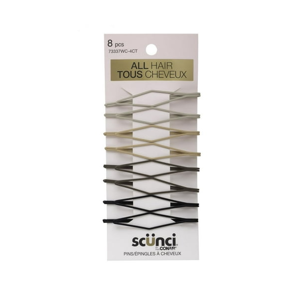 Scunci 8 pk Neutral Pins, 8 pk Pins