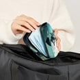 thumbnail image 5 of Whale Sanitary Napkin Bag Period Pouch Travel Organizer Zipper Pouch Mini Zipper Pouch Storage Case, Made of Velvet Fabric, Sponge, and Oxford Cloth, 5 of 6