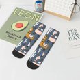 thumbnail image 7 of Pofeuu Llama and Cactus Print 30cm Socks, Adult Running Hiking Socks for Youth and Adult, 7 of 7