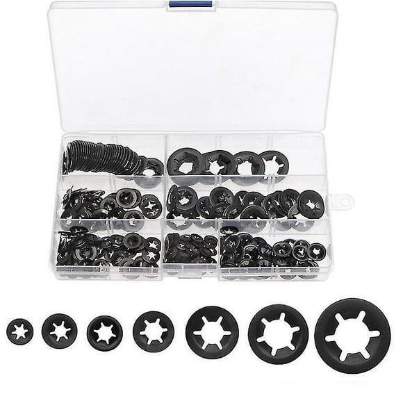 340pcs Lock Washers Lock Washers Steel Lock Washers Quick Lock Washers