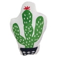 thumbnail image 4 of Northlight Cactus Plush Fleece Throw Pillow - 20" x 13" - White and Green, 4 of 4