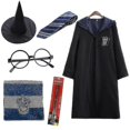 thumbnail image 1 of 7pcs/set Harry Potter Cosplay Magic Wizard Fancy Dress Cape Cloak Hogwarts School Costume, 1 of 2