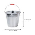 thumbnail image 2 of RENACLIPY Sturdy Water Bucket Stainless Steel Silver 1 Set for KTV, 2 of 8