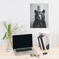 thumbnail image 6 of WFSposter Black Bear Bathroom Wall Art Bear Bathroom Decor Funny Bathroom Pictures Wall Decor Bear on Toilet Canvas Print Painting Home Bathroom Signs Decoration Artwork Framed Bear Posters 16X24", 6 of 6