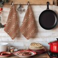 thumbnail image 6 of Brown Flowers Branch Kitchen Towels Set of 2, Spring Summer Farmhouse Botanical Absorbent Dish Towels for Kitchen, Microfiber Hand Towel, Quick Drying Tea Towel for Cleaning Decorative Dishcloths, 6 of 7