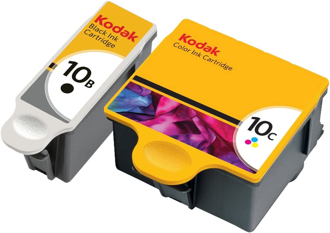 Genuine Kodak 10 Ink Cartridges 2Pack 10B Black 10C Color Combo