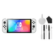 Pre-Owned Nintendo Switch OLED Model White Set with BOLT AXTION Cleaning Kit (Refurbished: Like New)