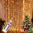 thumbnail image 2 of Guirnalda de cortina de luces navideñas, adornos navideños para el hogar, regalos de Navidad, decoración de Año Nuevo, 2024, 2 of 5