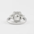 thumbnail image 5 of SOLITAIRE JEWLES 2.5CT Radiant With Side Tapered BaguetteThree Stone Moissanite Engagement Ring 14K White Gold, 5 of 5