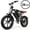 Black, variant on Electric Bike for Adults,28MPH,1500W Peak Motor,100+ Miles Range,Dual Battery,7-Speed,20" Fat Tire E-Bike,Moped Style Electric Bicycles,Black