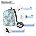 thumbnail image 4 of Naloa Dragonfly Floral Canvas Backpack for Men Women Rucksack Casual Travel Daypack College Tote Satchel Bookbag for Teens-Small, 4 of 7