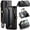 Black, variant on Poweltek Wallet Pocket Case for Samsung Galaxy S26, Crossbody Zipper RFID Blocking Shockproof PU Leather Case with 10 Card Slots, Purple